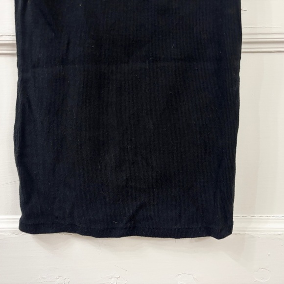 Abercrombie & Fitch Black Ribbed Basic Square Neck Tank Top - Sz Small - Picture 8 of 11